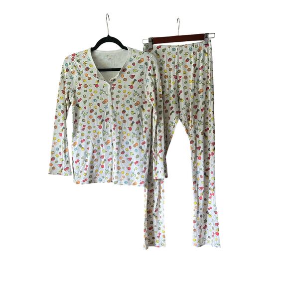 Roller Rabbit Other - Roller Rabbit Women's Pima Cotton Tutti Frutti Classic Pajama Set Multicolor XS
